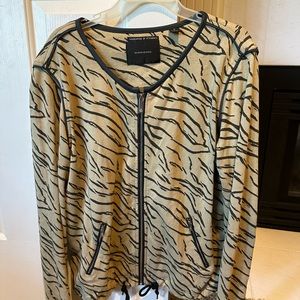 Scotch and Soda Maison Scotch striped zip jacket size 3.